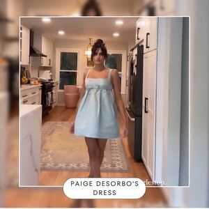 Doen Light Blue Mini Dress new with tags